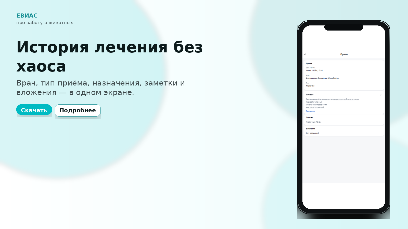 История визита